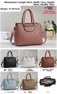 Detail view of large capacity quilted tote bags in multiple colors and interior compartments