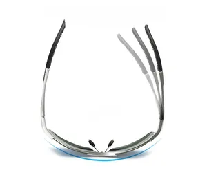 Aluminium-Magnesium Sportsonnenbrille mit flexiblen Federscharnieren für Komfort