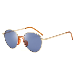 Retro Round Sunglasses Metal Frame UV400 Protection Vintage Circle Sun Glasses Fashion Eyewear Women Men