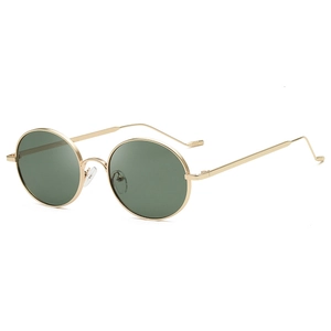 Occhiali Da Sole Rotondi Retrò Montatura In Metallo Protezione UV400 Occhiali Ovali Alla Moda Per Donna E Uomo Moda Viaggio Guida