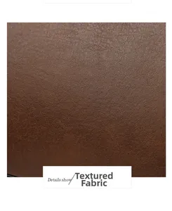 Detailed macro view of the premium dark brown litchi textured leather on a tote bag