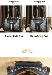 Innenaufteilung der Boston Bag mit praktischen Taschen für Handy und Dokumente