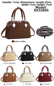 Detail view of woven texture handbag with multiple colors and dimensions 25x11x17cm