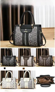 Detailed views of leather crossbody bag showing dimensions 28x9x20cm and interior structure
