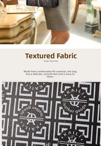 Close-up of premium PU leather texture with geometric patterns and quality stitching