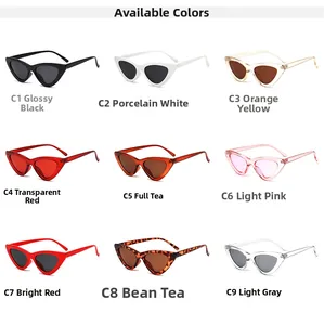 Guide détaillé des couleurs pour lunettes de soleil œil de chat, montures de C1 à C9