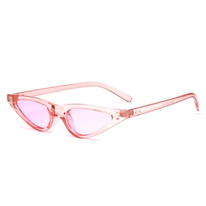 Retro Damen Sonnenbrille in Rosa Transparent mit Cat-Eye-Rahmen und Vintage-Design