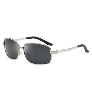 Men Polarized Sunglasses Metal Frame Square UV400 Protection Driving Fishing Outdoor Sports Eyewear