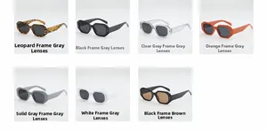 Collection de lunettes de soleil géométriques multicolores avec montures épaisses