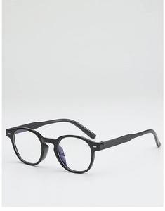 Vue détaillée de lunettes rétro avec monture épaisse en résine noire et rivets argentés