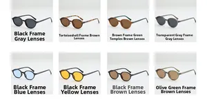 Détails des lunettes de soleil polygonales vintage avec rivets métalliques sur la charnière