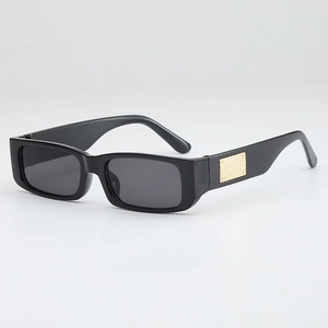 Retro Rectangular Sunglasses Fashion UV400 Protection PC Frame AC Lens Vintage Small Square Hip Hop Shades Women Men
