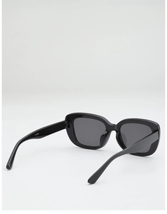 Detail view of the inner temple showing the model number CY5830 on black square sunglasses