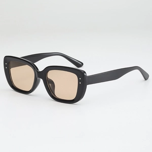 Oversized Square Sunglasses PC Frame AC Lens UV400 Protection Retro Fashion Rivet Decoration For Women Men