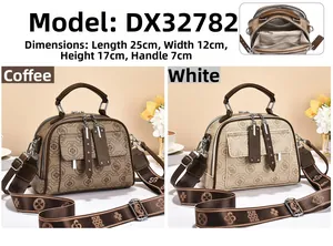 Detailed comparison of brown and beige vintage doctor bags with floral pattern
