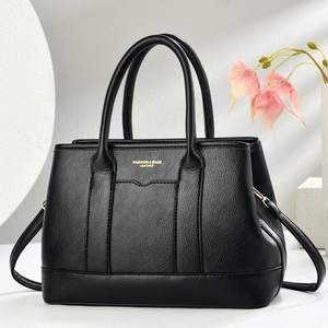 Borsa Tote Donna Grande Capacità Pelle PU Grana Litchi Borsa A Tracolla Borsa A Spalla Versatile Casual Lavoro