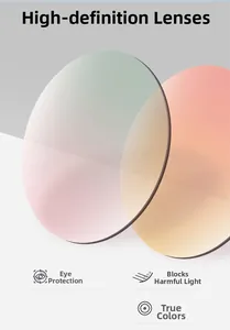 Macro view of gradient lenses featuring high-definition eye protection and color restoration