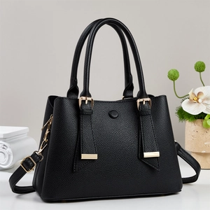 Damen Handtasche Aus PU Leder Mit Kieselmaserung Elegante Tragetasche Mit Abnehmbarem Schultergurt Modische Umhängetasche