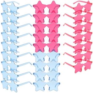 Star Shaped Sunglasses Rimless PC Plastic UV400 Protection Party Stage Festival Novelty Fun Fashion Eyewear Men Women