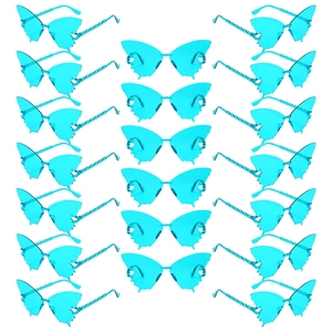 Butterfly Wing Rimless Sunglasses Fashion Y2K Fairy Style PC Gradient Lens UV400 Protection Party Decoration Eyewear