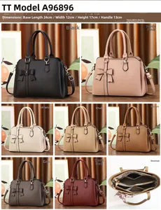 Detailed view of large capacity litchi pattern tote bag in seven various colors