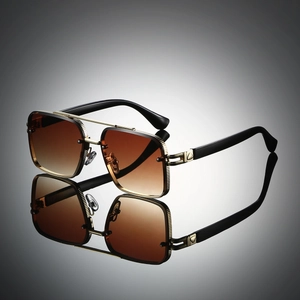 Detailed macro of gold metal bridge with anti-slip texture on pilot sunglasses