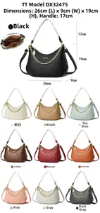 Spécifications de taille pour un sac à bandoulière en cuir avec chaîne dorée