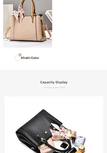 Detailed view of large capacity crossbody bag interior with silk scarf and leather texture