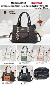 Spécifications de taille et options de couleurs pour le sac cabas monogramme élégant