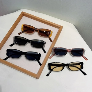 Chic small frame sunglasses in multiple colors for summer fashion and sun protection