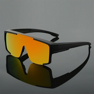 Sports Sunglasses Unisex One-Piece Oversized Shield PC Frame UV400 Protection Cycling Fishing Outdoor Fashion Eyewear