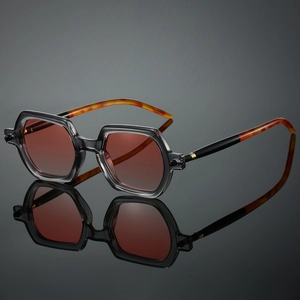Sunglasses Hexagonal PC Frame UV400 Protection Retro Geometric Eyewear Fashion Trendy Travel For Women Men