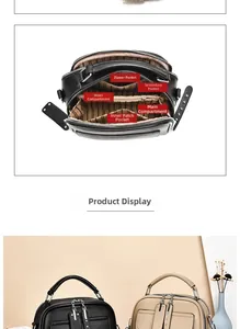 Detailed view of the large capacity handbag internal compartments and storage structure