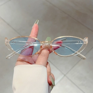 Cat Eye Sunglasses Retro Small Frame Pc Frame Uv Protection Vintage Trendy Fashion Eyewear For Women Men Outdoor