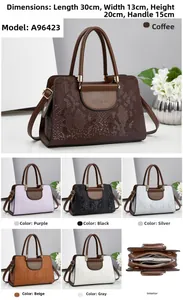 Detail view of large snakeskin texture tote bag with dimensions 30x13x20cm and 6 color options