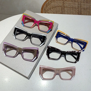 Irregular cat-eye anti-blue light glasses in various colorful high-quality frame styles