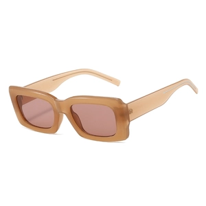 Retro Rectangle Sunglasses UV400 Protection PC Frame Vintage Square Eyewear For Outdoor Fashion Men Women Trendy Style