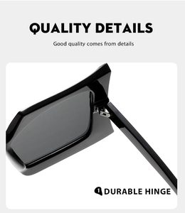 Macro view of durable metal hinge on black oversized butterfly sunglasses frame
