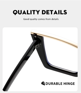 Nahaufnahme eines langlebigen Metallscharniers an einer schwarzen Cateye-Brille