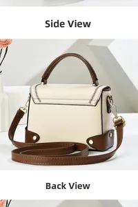Detail view of side and back panels showing premium stitching and textured synthetic leather