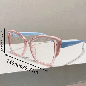 Dimensions des lunettes œil de chat montrant 145mm de large et 45mm de hauteur