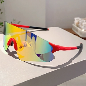 Outdoor Sports Cycling Sunglasses For Men Women UV400 Protection Wrap Around Mirror Lens Windproof Running Fishing Eyewear