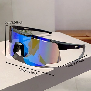Tableau des tailles détaillé pour lunettes de soleil de sport avec dimensions du cadre