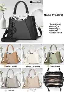 Detailed multi-angle views and internal dimensions of the soft leather handbag