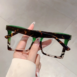 Detailed shot of retro butterfly frame glasses with tortoiseshell and marble patterns