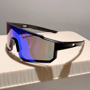 Lunettes De Soleil De Sport Monture PC Protection UV400 Coupe-vent Verres Miroir Cyclisme En Plein Air Mode Hommes Femmes