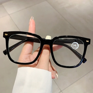 Quadratische schwarze Sonnenbrille mit Bergkristallgläsern für Herren zum Autofahren