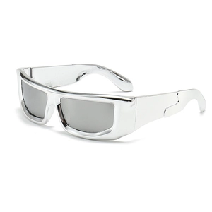 Sports Sunglasses Wrap Around Y2K Futuristic Cyberpunk UV400 Protection Rectangle PC Frame Outdoor Hip Hop