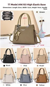 Detailansicht der gewebten Handtasche mit Maßen und Details zur internen Struktur