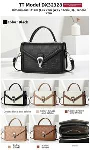 Detailed interior view and dimensions of the crocodile pattern crossbody handbag for women